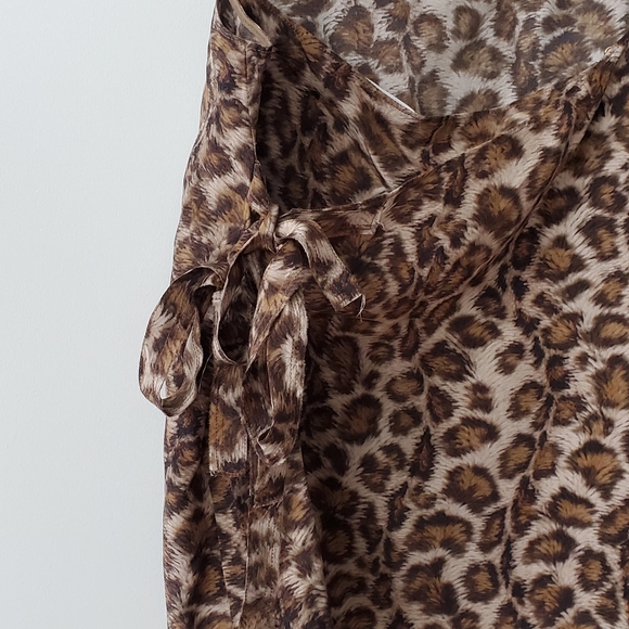Helmut Lang Brown Animal Print Leopard Tank XS - Picture 8 of 8